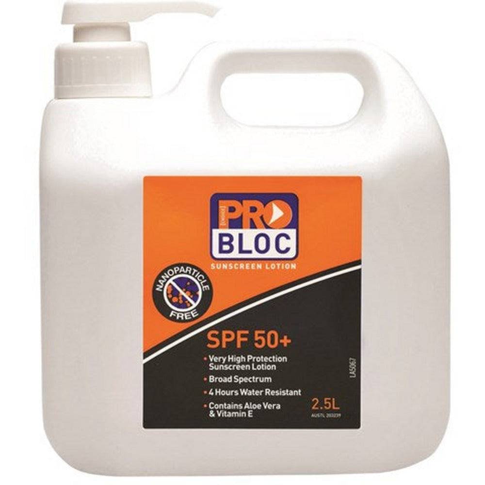 Pro Choice PRO-BLOC 50+ Sunscreen - 2.5L Pump Bottle - SS25-50