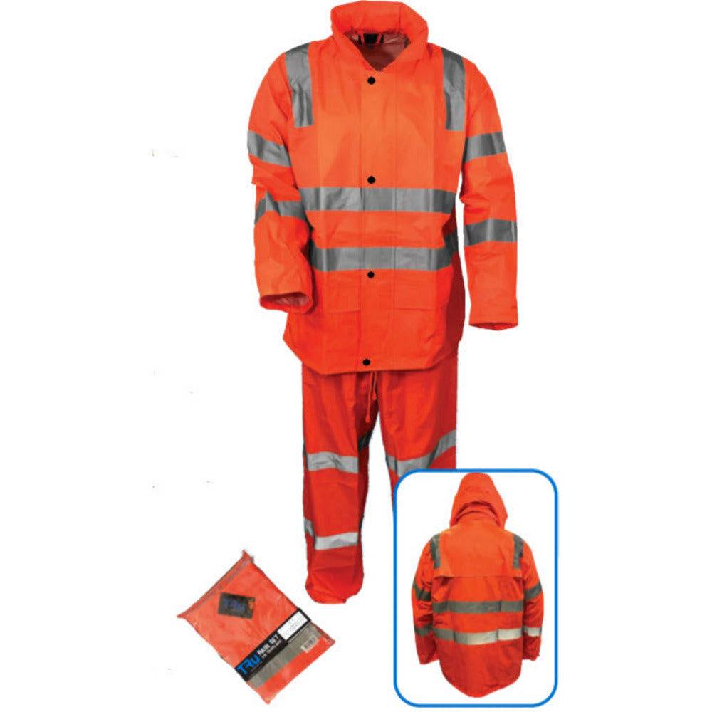 Tru Workwear Rain Jacket & Pants Set Vic Rail Compliant - TJ1970T4