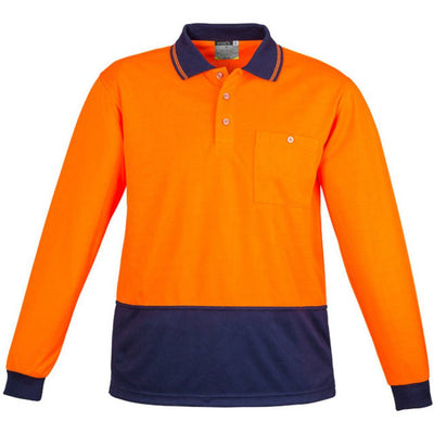 Syzmik Hi Vis Basic Spliced Polo LS - ZH232