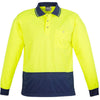 Syzmik Hi Vis Basic Spliced Polo LS - ZH232