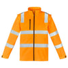 Syzmik Hi Vis Vic Rail Softshell 2 in 1 Jacket - ZJ780