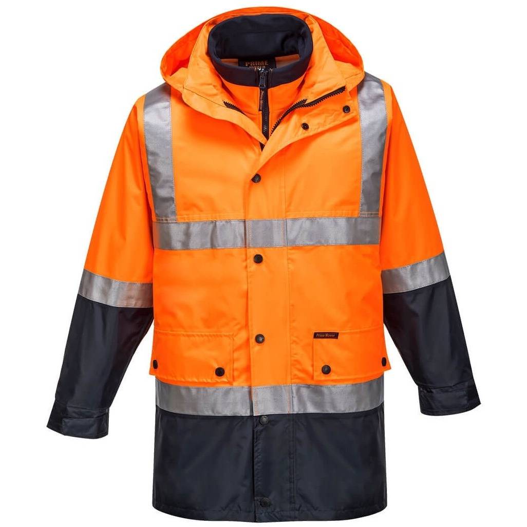 Prime Mover Eyre Hi-Vis 4in1 Jacket D/N - MJ881