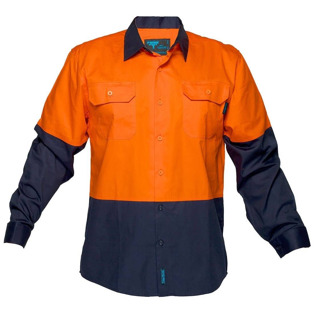 Prime Mover Canberra 155g Shirt L/S Class D - MS801