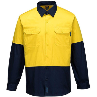 Prime Mover Canberra 155g Shirt L/S Class D - MS801