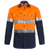 Work Craft Hi Vis Regular Weight LS Cotton Shirt - WS4000